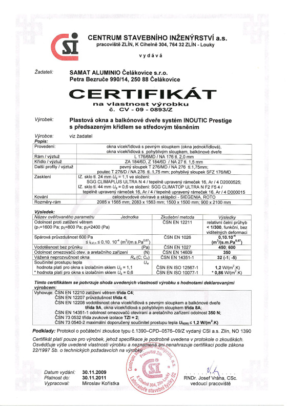 Inoutic Prestige s predsazenym cislem